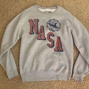 NASA space shuttle sweatshirt crew neck